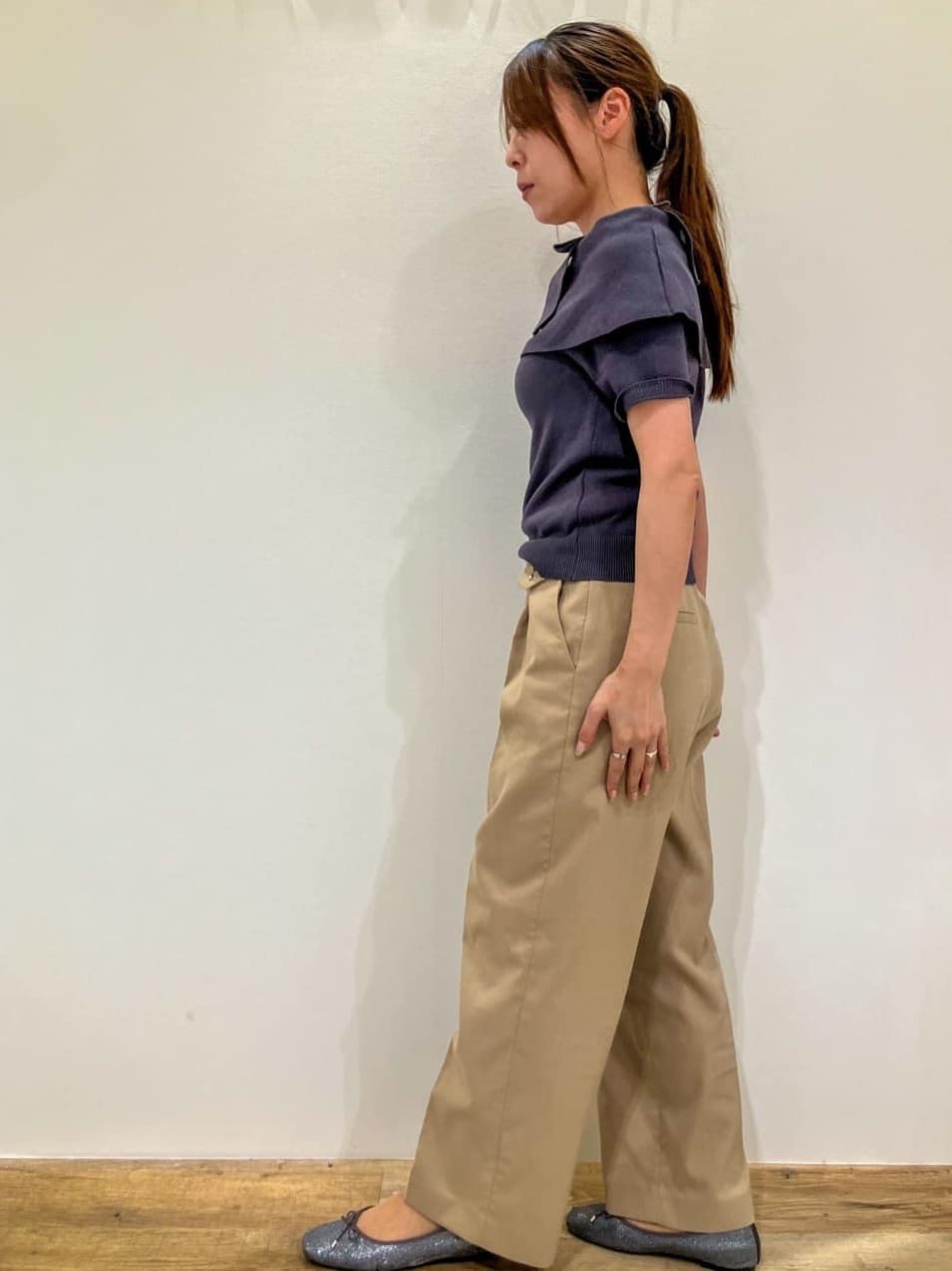  Maruさんの「OPAQUE.CLIP｜【定番/6color】名品フラットバレエシューズ」を使ったコーディネート