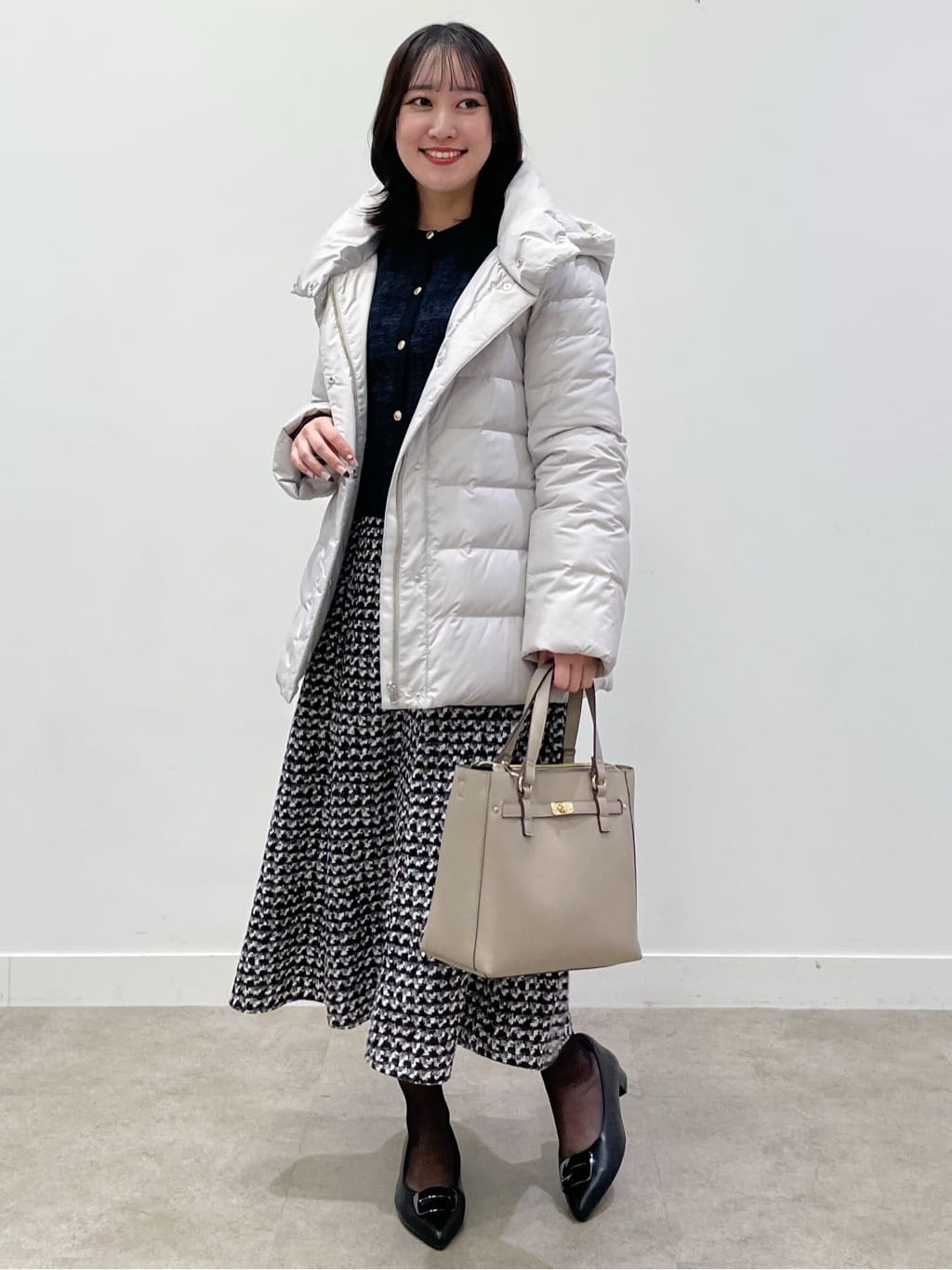 yukariさんの「Reflect｜【SS-4Lサイズ】フーデッドミドルダウンコート」を使ったコーディネート