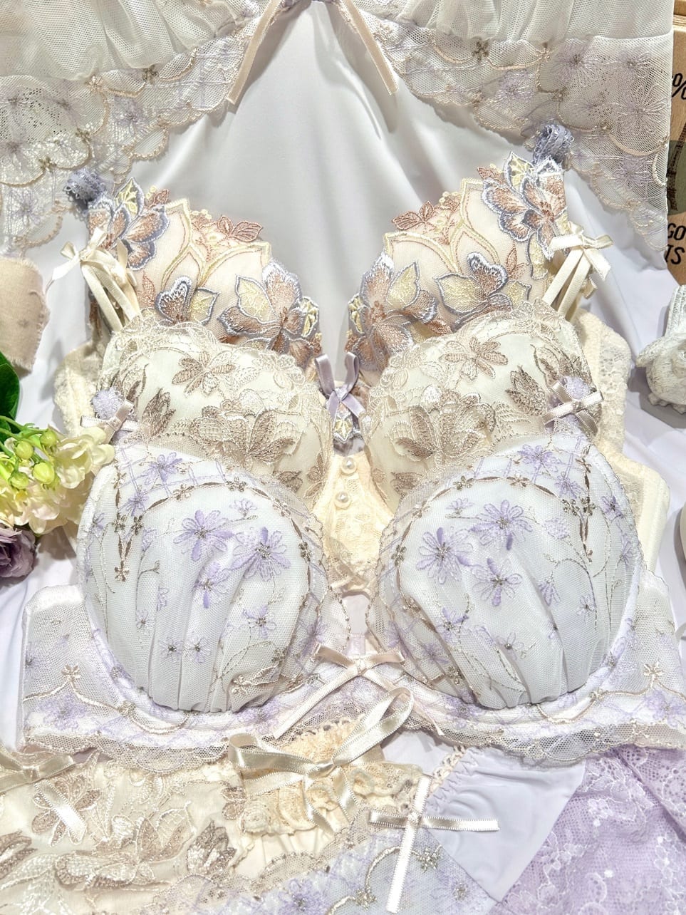 ichiさんの「Risa Magli｜アイシャ ブラジャー （D-F） ＜サイドシェイプ＞」を使ったコーディネート