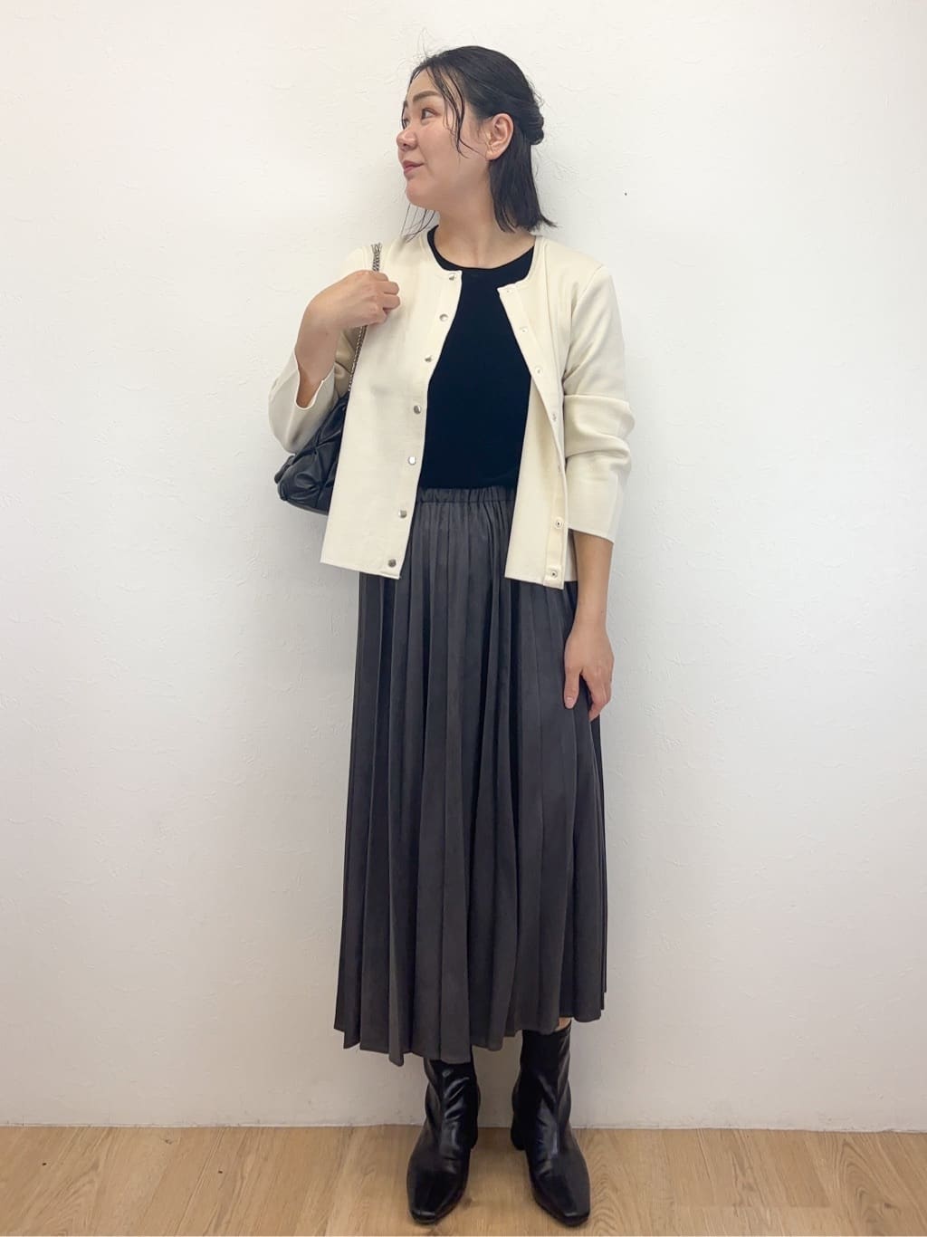 Takeさんの「OPAQUE.CLIP｜フロッキーチュールTシャツ【洗濯機洗い可】」を使ったコーディネート