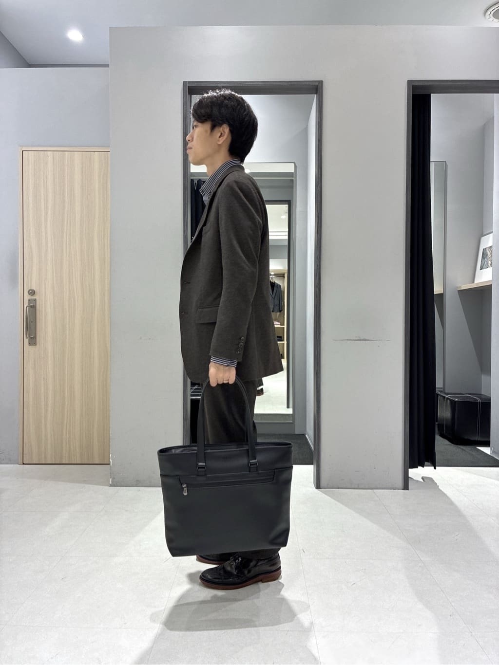 わいずみさんの「TAKEO KIKUCHI｜【None Of Stress】アクティブジャージ 千鳥 ジャケット」を使ったコーディネート