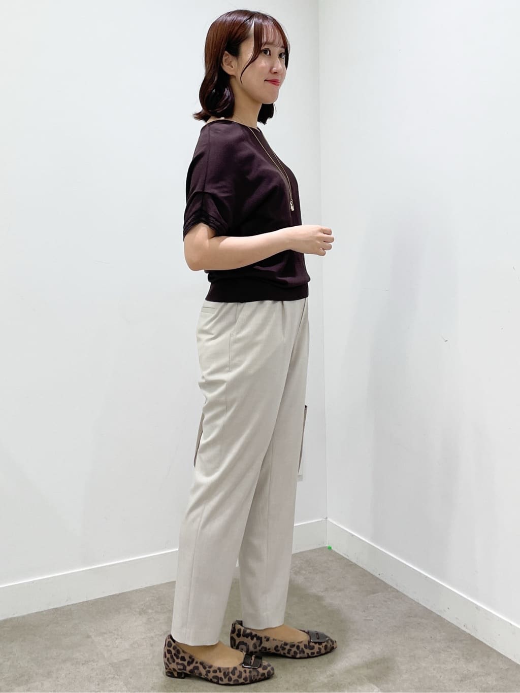 yukariさんの「Reflect｜【選べる7色◎／手洗い可／二の腕カバー】半袖ニット」を使ったコーディネート