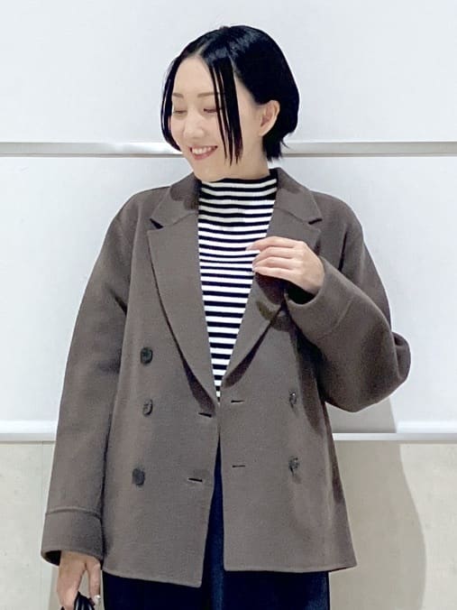 eriko さんの「Dessin｜【洗える】リブタートルネックニット」を使ったコーディネート