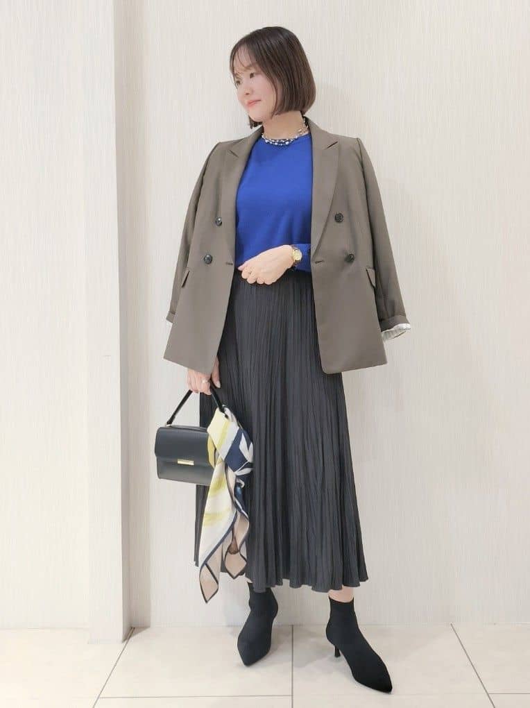 naokoさんの「UNTITLED｜【アンサンブル可/洗える】ウールミラノリブニット」を使ったコーディネート