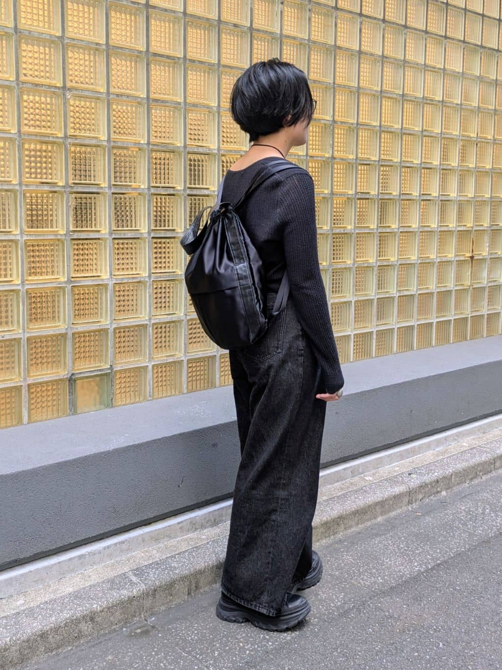 MTさんの「HIROKO HAYASHI｜LUINI SATINE（ルイーニ サティーネ）2wayナップサック」を使ったコーディネート