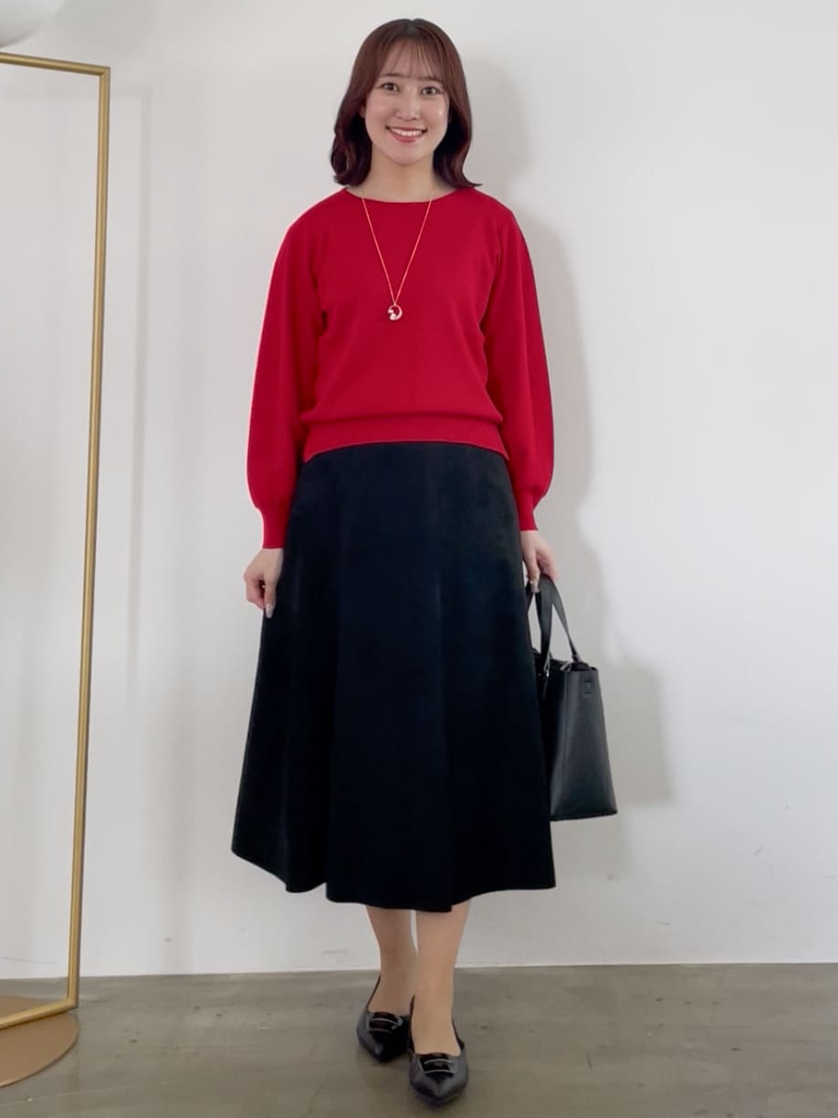 yukariさんの「Reflect｜【選べる6色／長く着られる◎】ボートネックニット」を使ったコーディネート