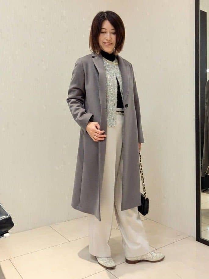 u-macoさんの「UNTITLED｜【スタイリッシュ／オンオフ兼用】ウールチェスターコート」を使ったコーディネート