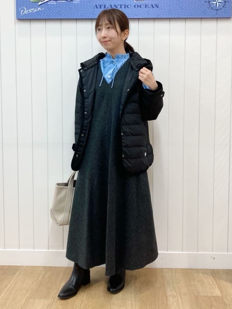 yoshiさんの「Dessin｜【撥水・2WAY】ミュラーダウンコートミドル丈」を使ったコーディネート