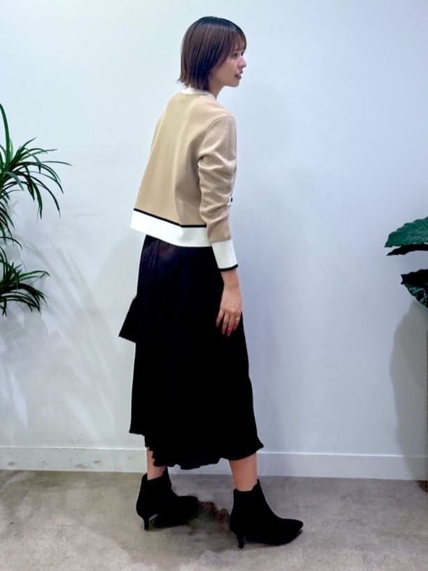 yukaさんの「UNTITLED｜【アンサンブル可/ジャケット風】ウールミラノリブカーディガン」を使ったコーディネート