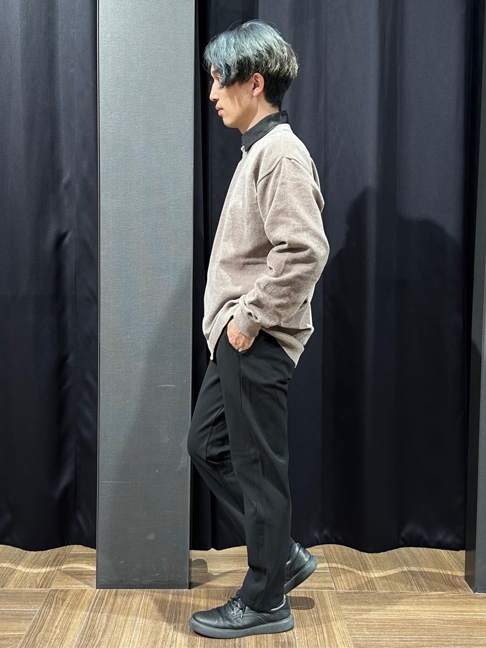 tomoyaさんの「THE SHOP TK｜【触れるたびに心地良い】ライトモールニット　洗濯機OK/ユニセックスでおすすめ！」を使ったコーディネート