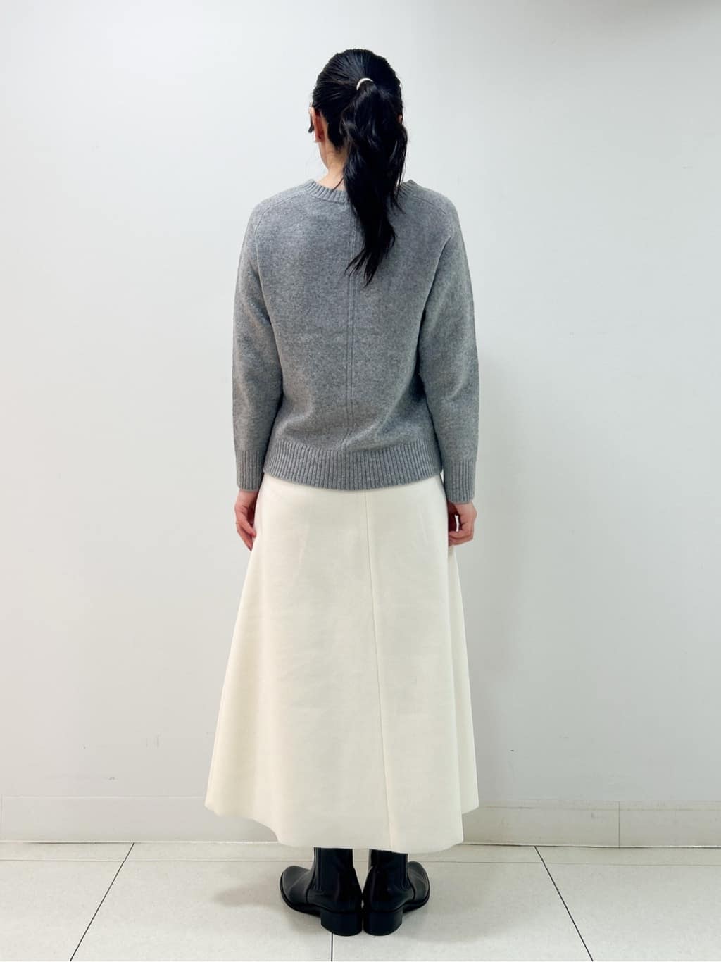 Kaiさんの「Dessin｜ウール混クルーネックコート」を使ったコーディネート