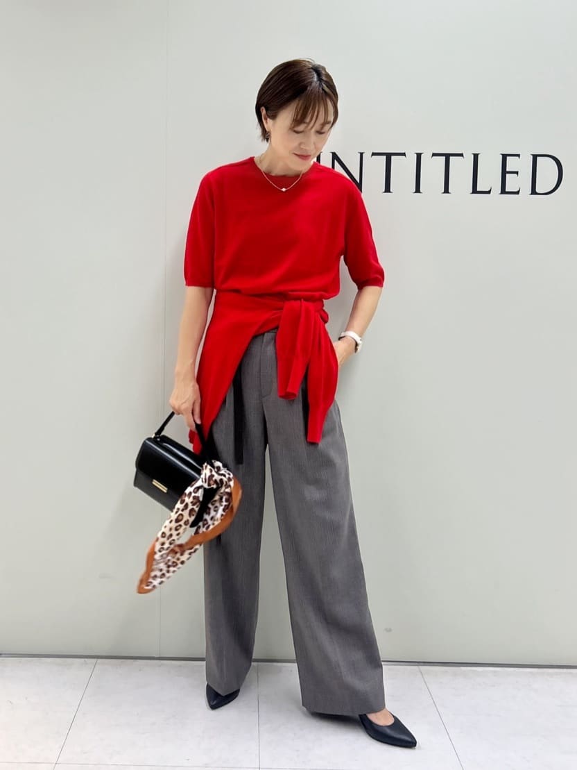 Mikiさんの「UNTITLED｜【アンサンブル可/六分袖/洗える】ウールシルクニット」を使ったコーディネート