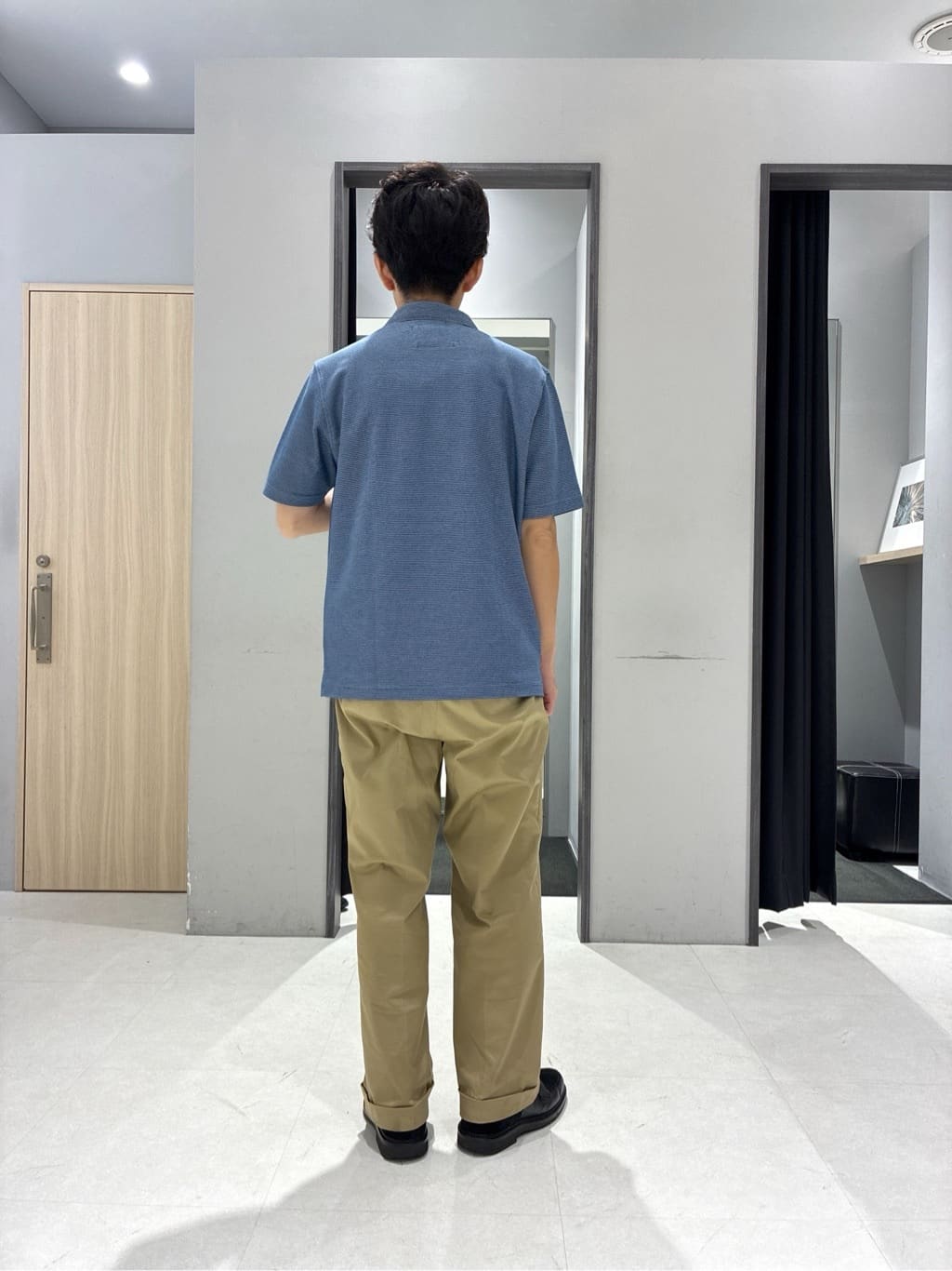 わいずみさんの「TAKEO KIKUCHI｜【抗菌防臭／9色5サイズ展開】ハニカムメランジ ポロシャツ」を使ったコーディネート