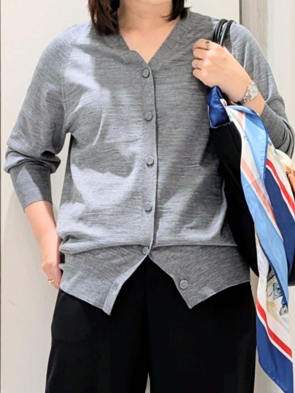 Onumaさんの「UNTITLED｜【アンサンブル可/六分袖/洗える】ウールシルクニット」を使ったコーディネート