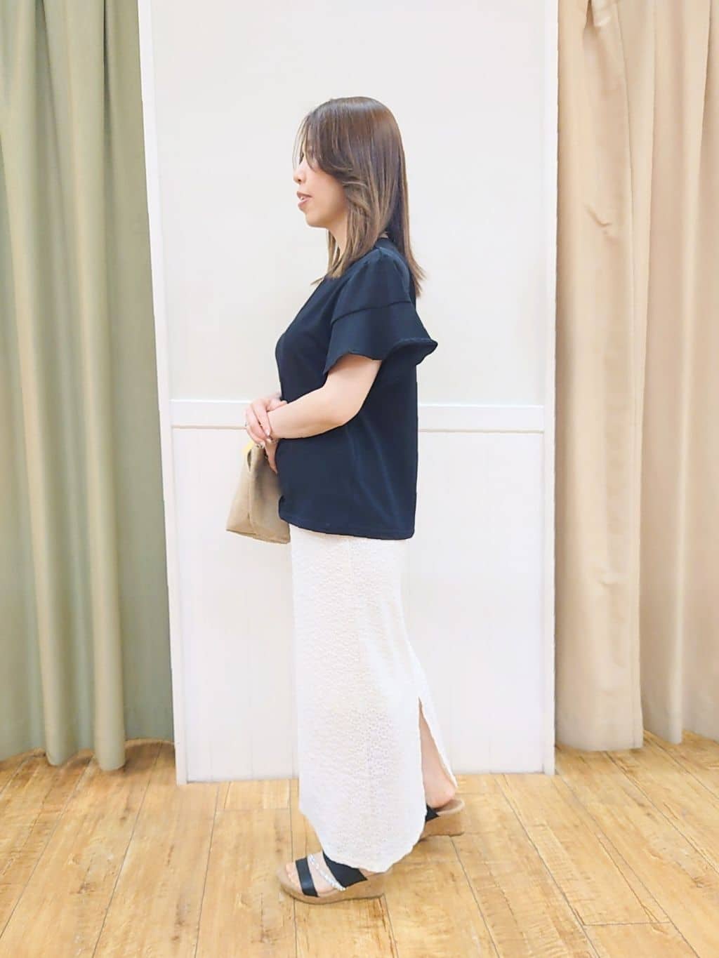 nao.さんの「SHOO･LA･RUE｜◆キラキラループマガールサンダル」を使ったコーディネート