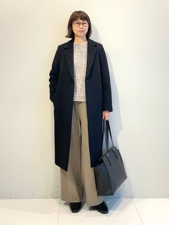 murayamaさんの「INDIVI｜【名品コート／日本製】ウール100％チェスターコート」を使ったコーディネート