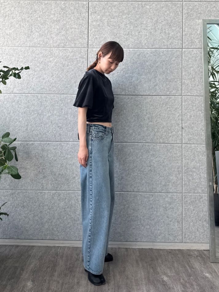 designer yukaさんの「CODE A｜velvet ribbon pullover」を使ったコーディネート