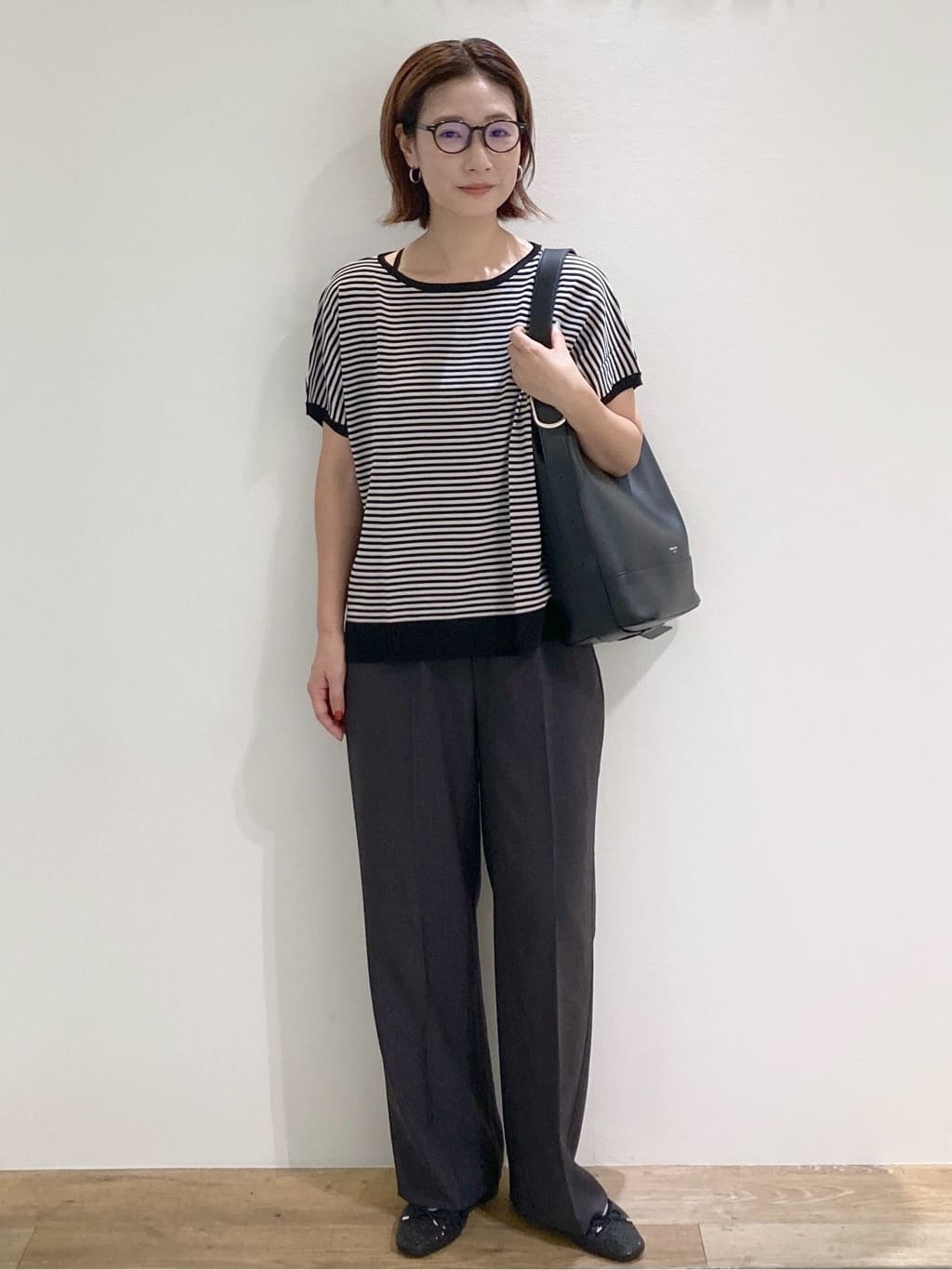 たけねぇさんの「OPAQUE.CLIP｜《6色展開／S-LLサイズ》ドルマンスリーブニット【UV／接触冷感／洗濯機洗い可／抗ピル】」を使ったコーディネート