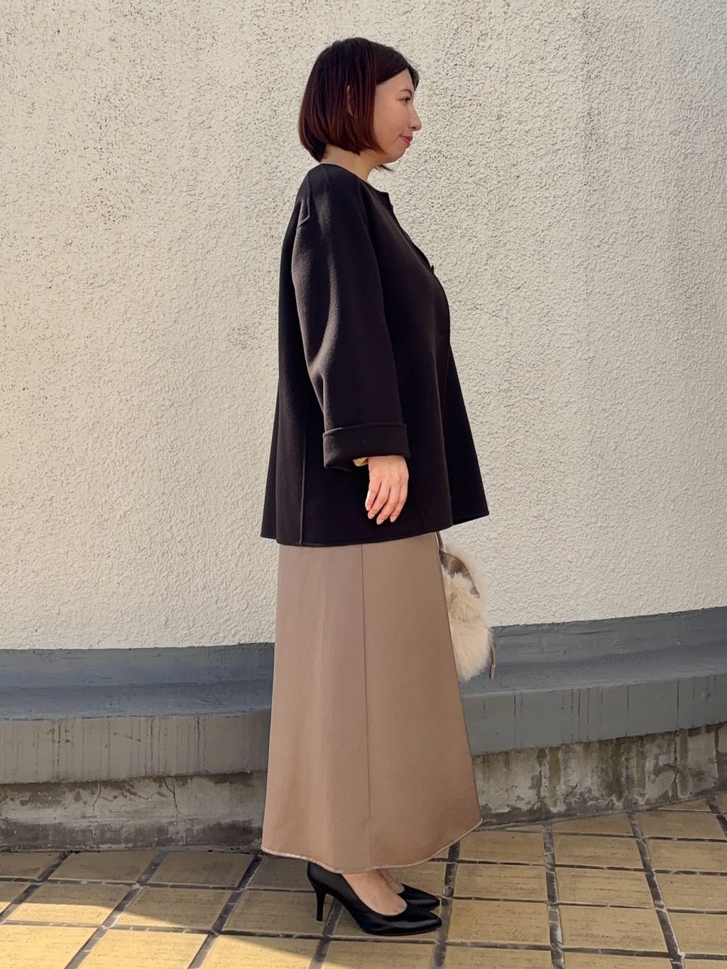 MIKIKOさんの「UNTITLED｜【ミディ丈/軽やか】セミラグランリバー コート」を使ったコーディネート