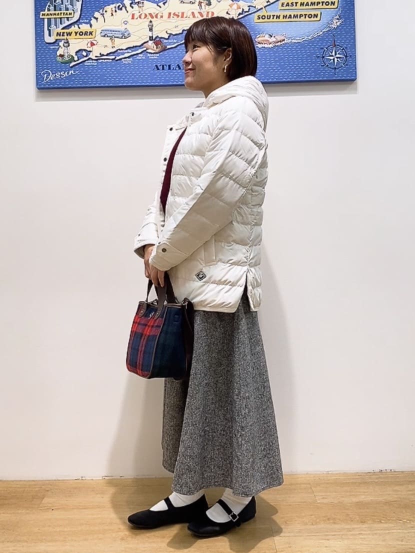Hamaさんの「Dessin｜【撥水・2WAY】ミュラーダウンコートミドル丈」を使ったコーディネート
