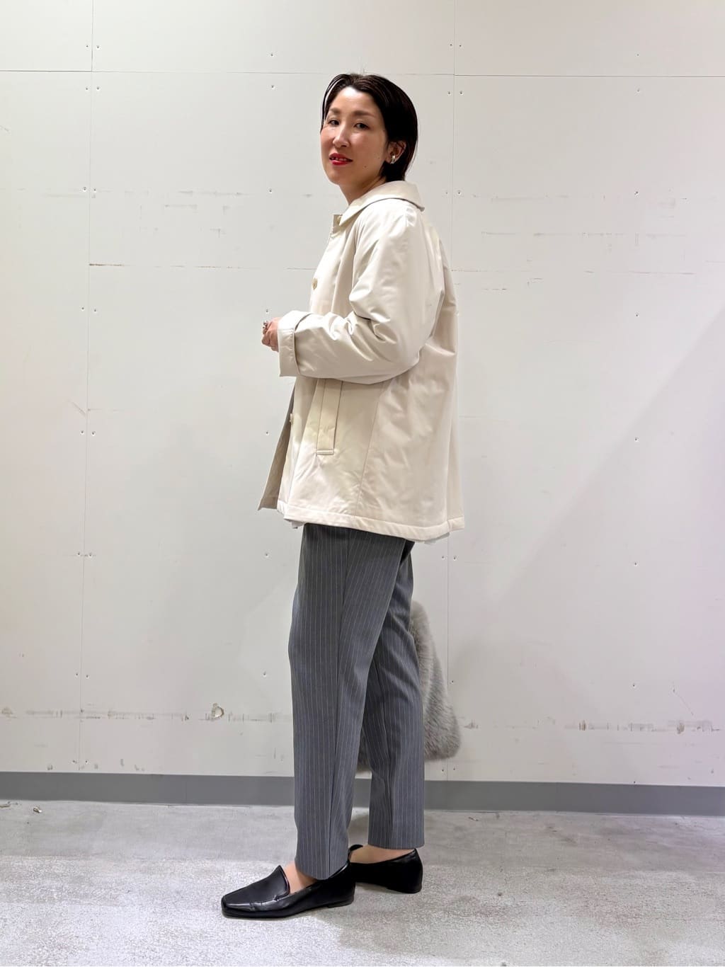 yuriさんの「INDIVI｜【洗える／毛玉になりにくい】エクストラファインウール ハイネックニット」を使ったコーディネート