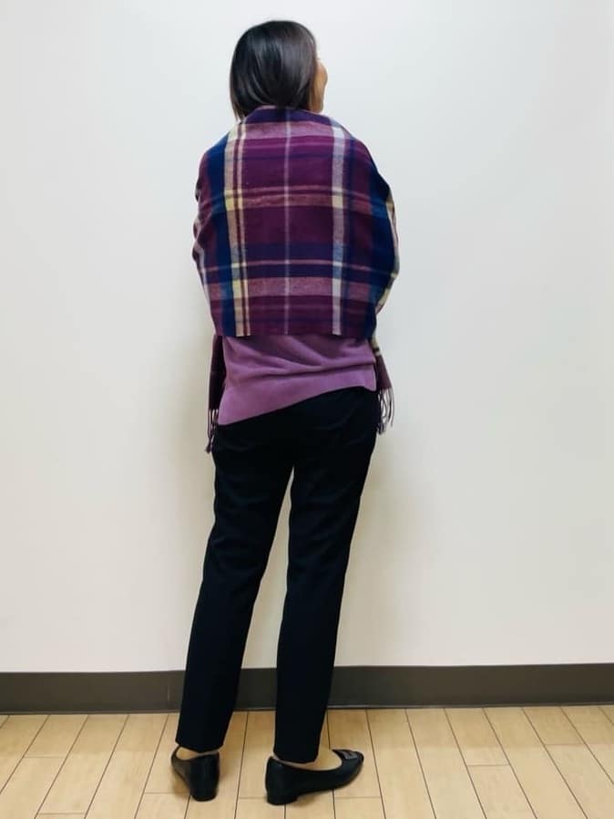 Riiさんの「Reflect｜【高身長さんに嬉しい長め丈追加！／私のパンツ／すっきり見え◎】テーパードパンツ」を使ったコーディネート