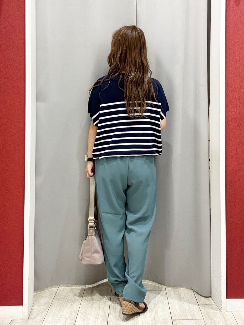 shioさんの「SHOO･LA･RUE｜【ひんやり/S-LL】さらさらな肌触りが心地よい フレンチスリーブニット」を使ったコーディネート