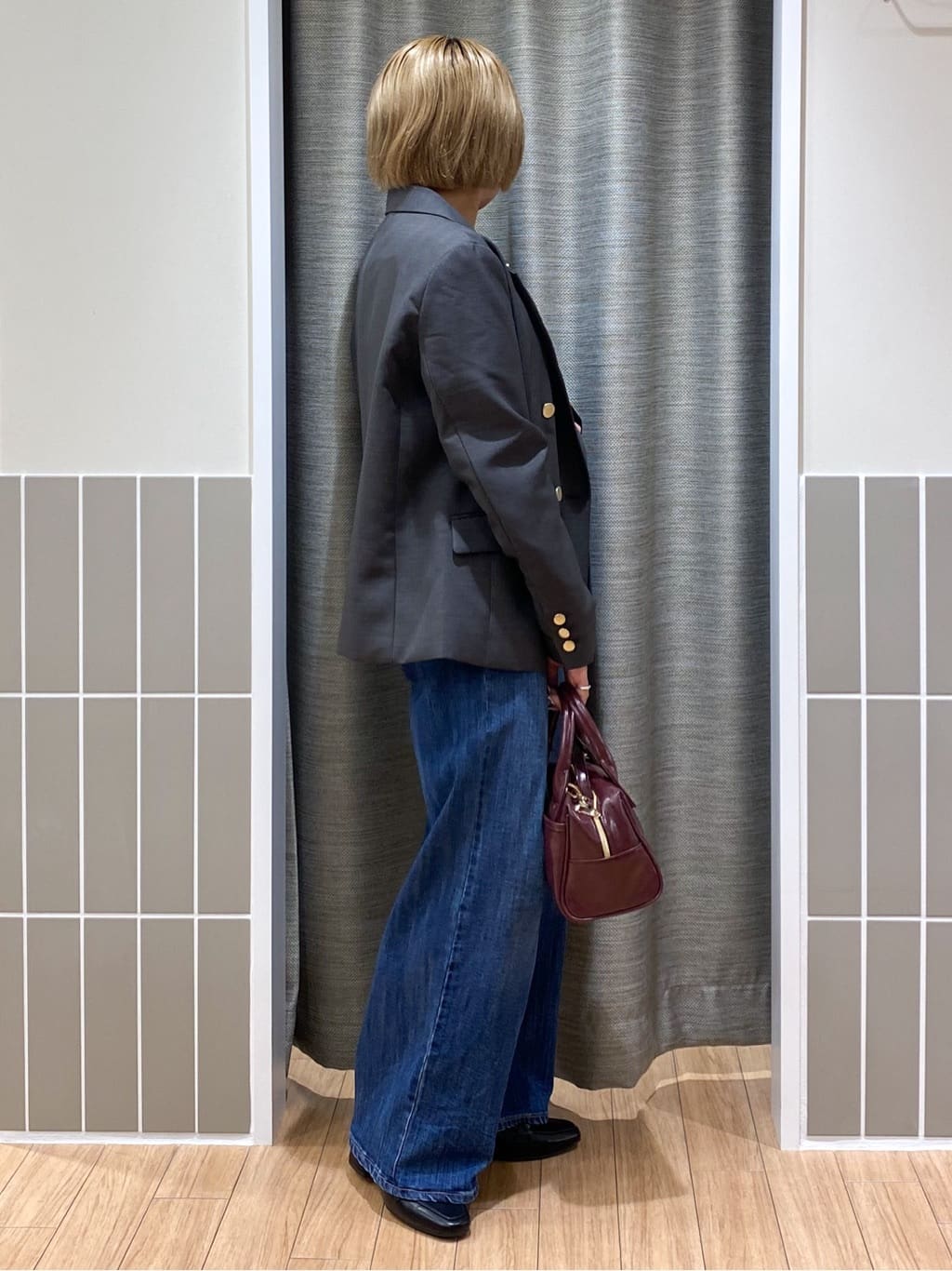 myuさんの「grove｜【カセット服】ダブルブレストテーラードジャケット」を使ったコーディネート