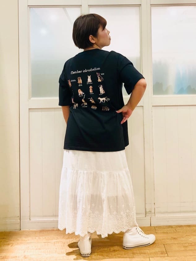 YYYさんの「SHOO･LA･RUE｜【ひんやり/汗ジミ軽減/UVカット】プリントアソート BIG Tシャツ」を使ったコーディネート