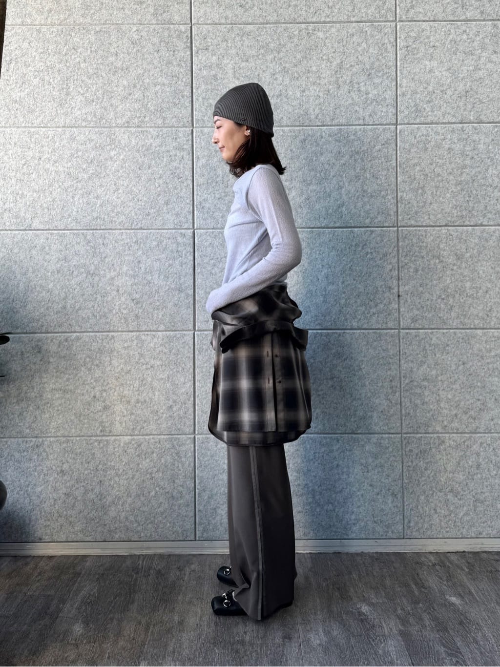 uchi__yamaさんの「CODE A｜twist sheer jersey top」を使ったコーディネート