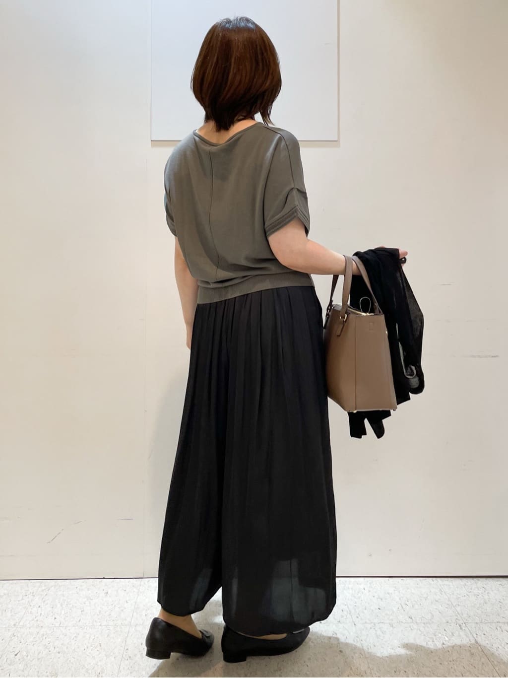 めいさんの「Reflect｜【ウエストゴム仕様／長く着られる◎】スカーチョパンツ」を使ったコーディネート