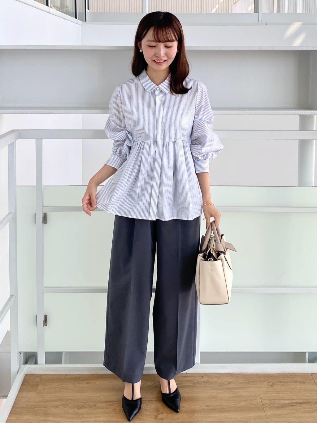みさかさんの「index｜ストレッチ2タックワイドパンツ【洗濯機洗い可／接触冷感／吸水速乾】」を使ったコーディネート