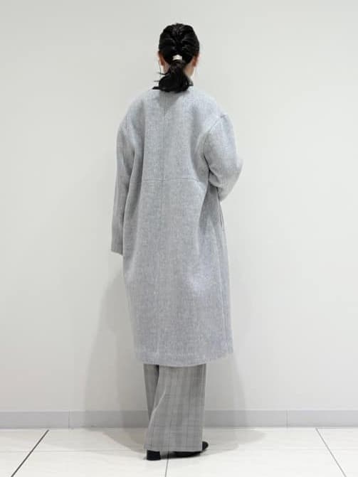 kayoさんの「INDIVI｜【軽量／ウール混】ライトフォルム ロングコート」を使ったコーディネート