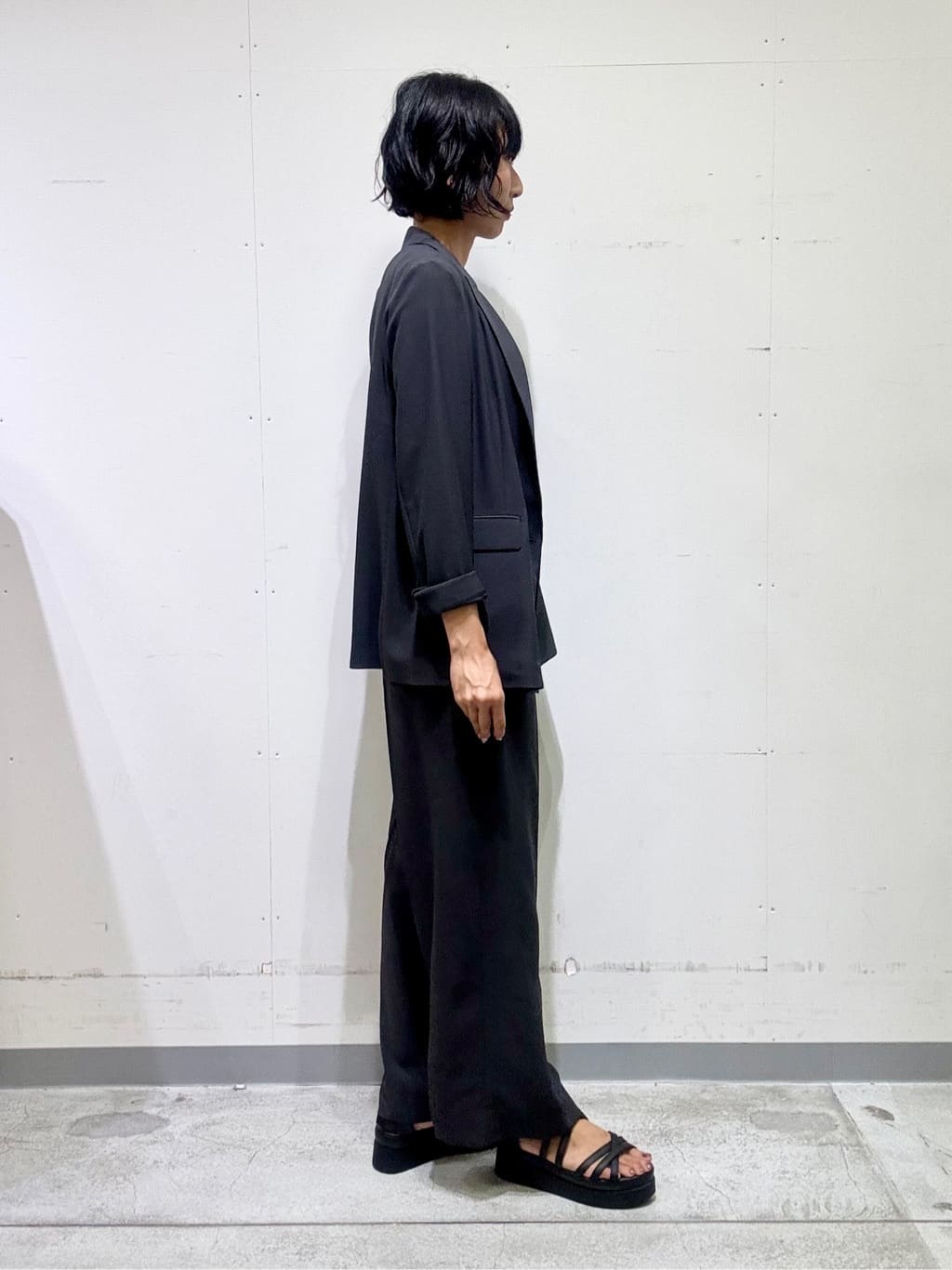 naoさんの「INDIVI｜【軽く羽織れる！】ダブルジャケット」を使ったコーディネート