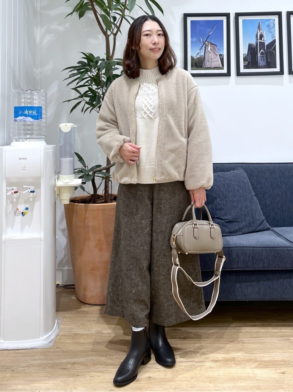canaさんの「Dessin｜【撥水・2WAY】ミュラーダウンコートミドル丈」を使ったコーディネート