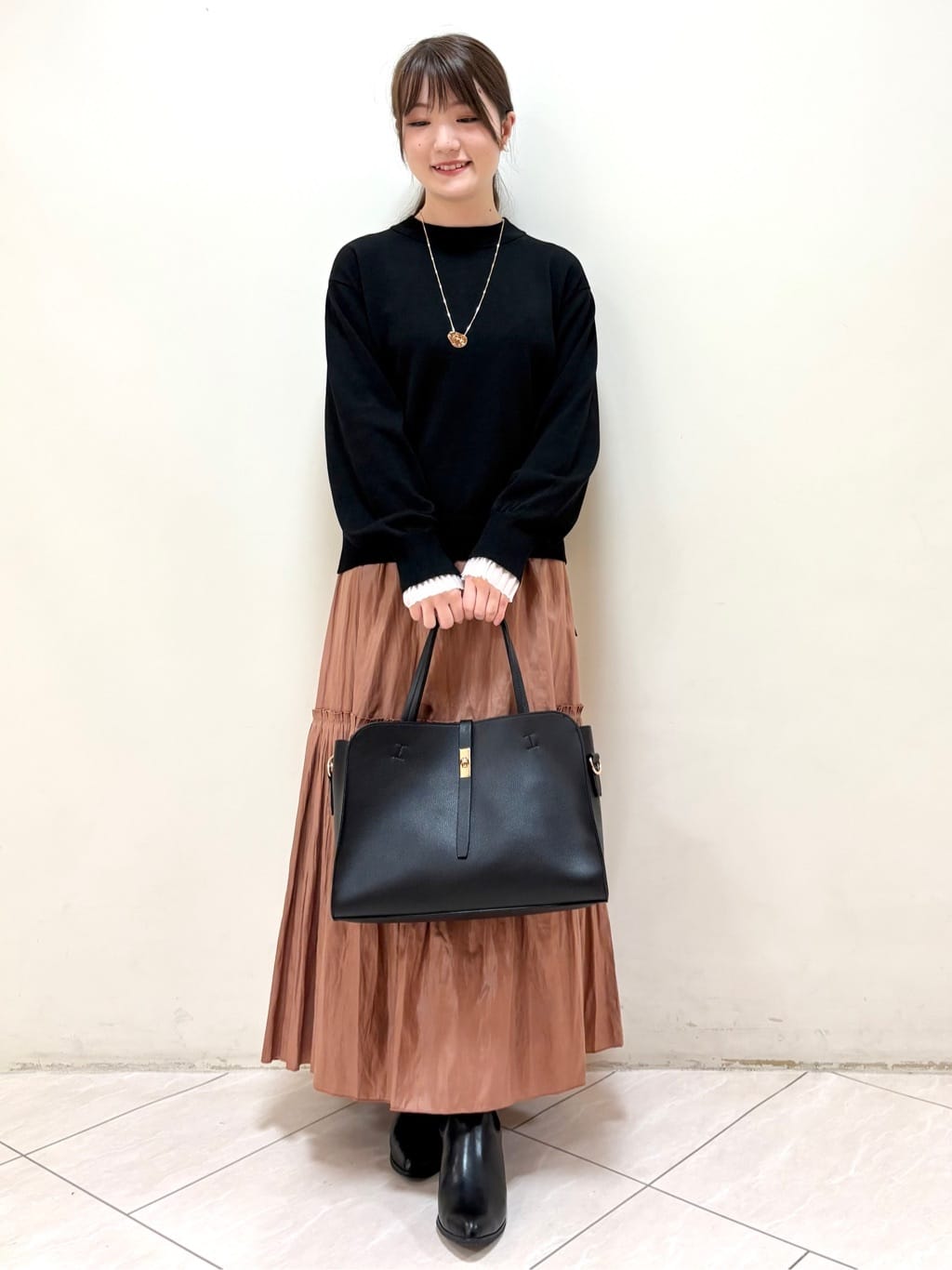 mikiさんの「Reflect｜【腰周りすっきり◎】プリーツギャザースカート」を使ったコーディネート