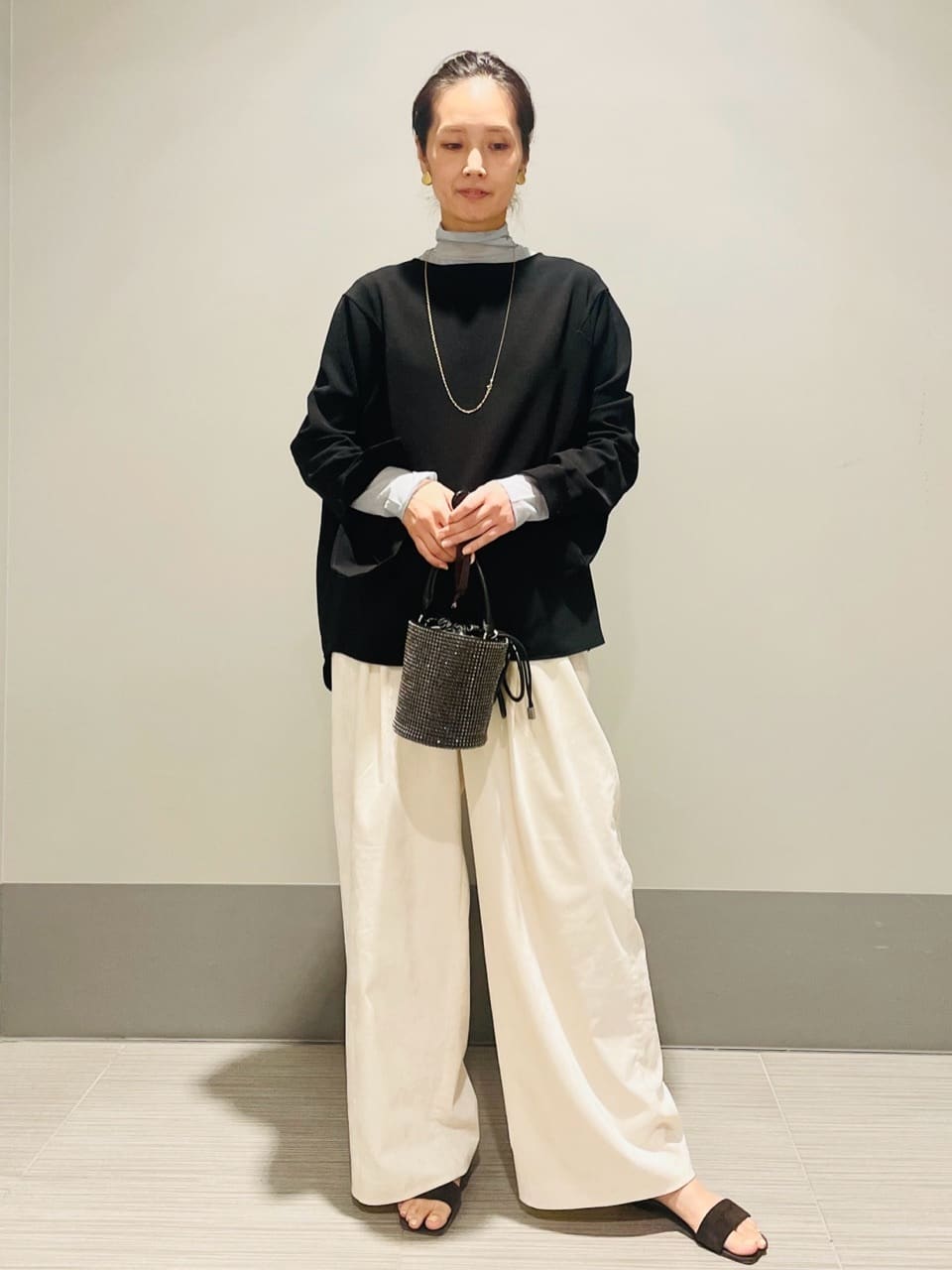 Annさんの「DRESSTERIOR｜【シアー素材】シアータートルトップス」を使ったコーディネート