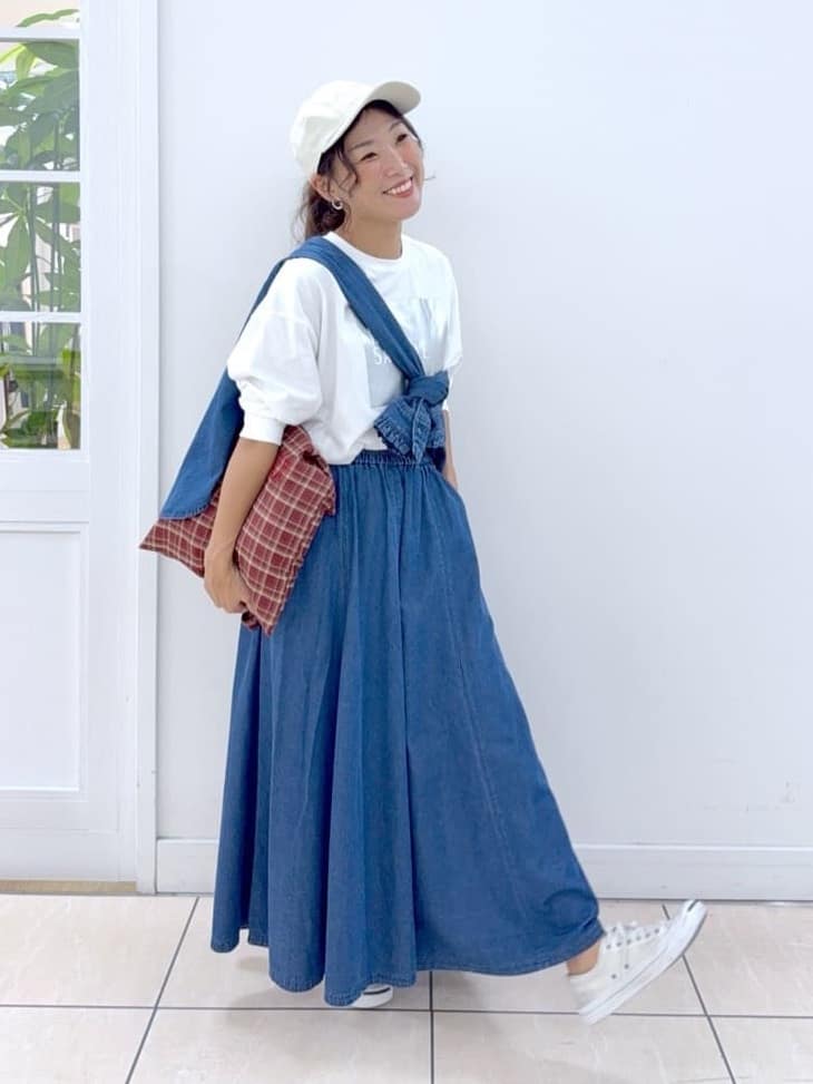 Osawaさんの「Dessin｜【洗える】箔プリントロングTシャツ」を使ったコーディネート