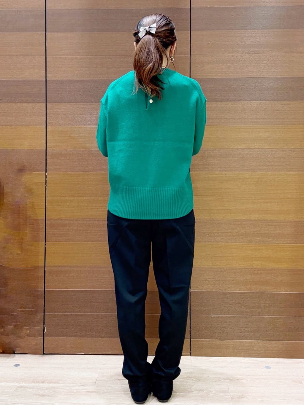 maichiさんの「OPAQUE.CLIP｜ウォームタッチ イージーテーパードパンツ【洗濯機洗OK／ストレッチ】」を使ったコーディネート