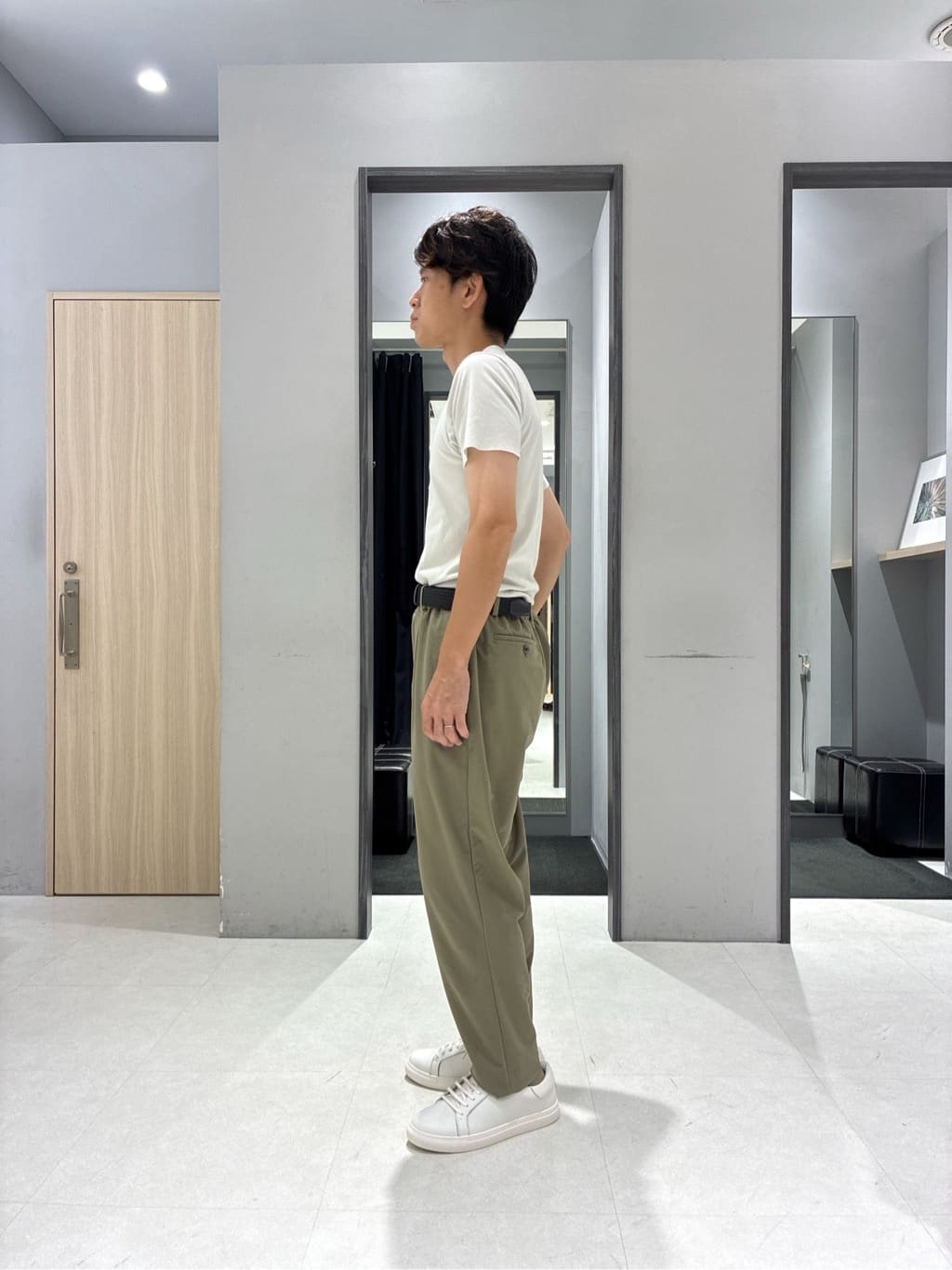 わいずみさんの「TAKEO KIKUCHI｜【抗菌防臭／9色5サイズ展開】ハニカムメランジ ポロシャツ」を使ったコーディネート