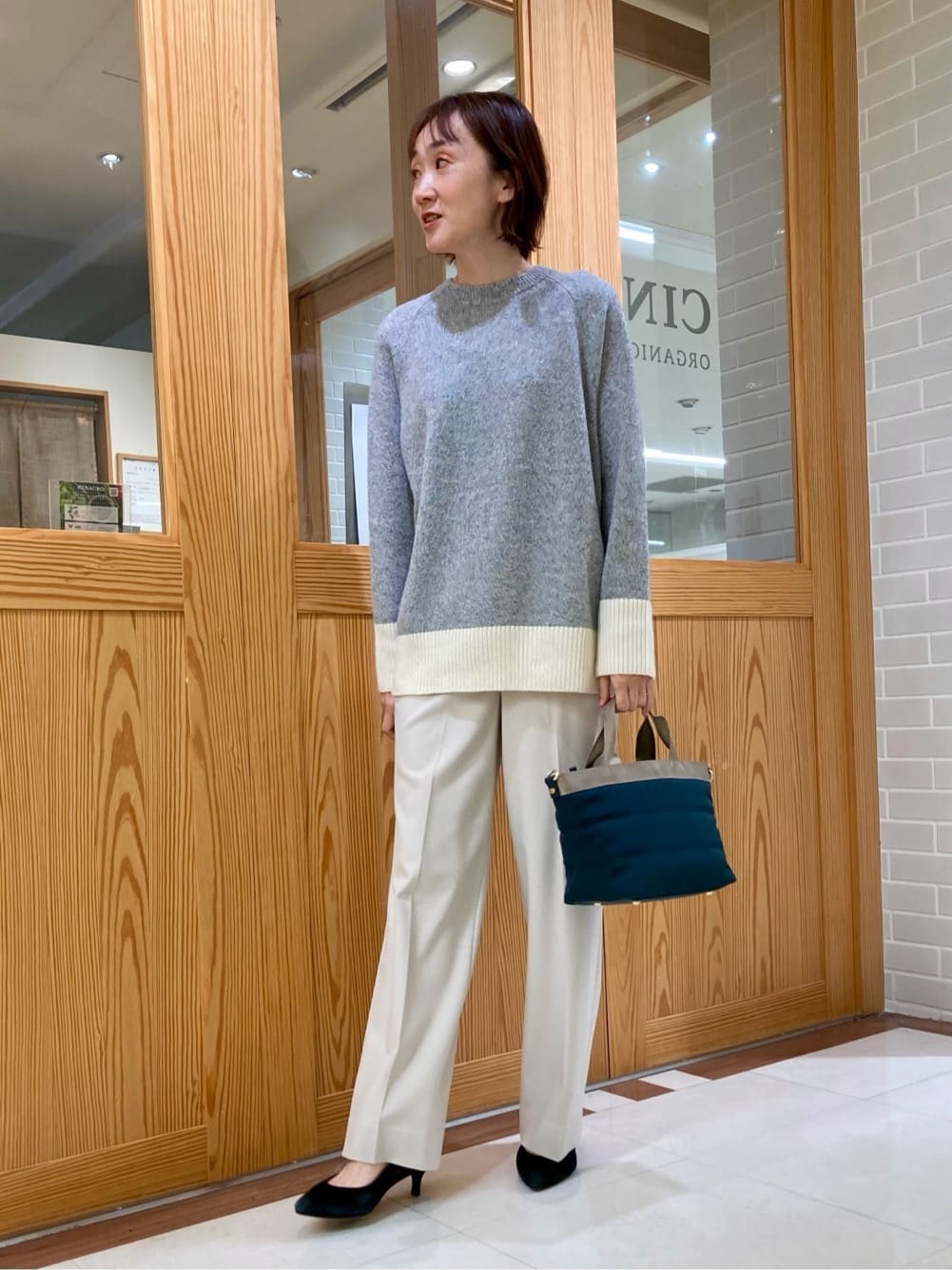 ゆうさんの「UNTITLED｜【重ね着もおすすめ/洗える】ウールカシミヤ クルーネックニット」を使ったコーディネート