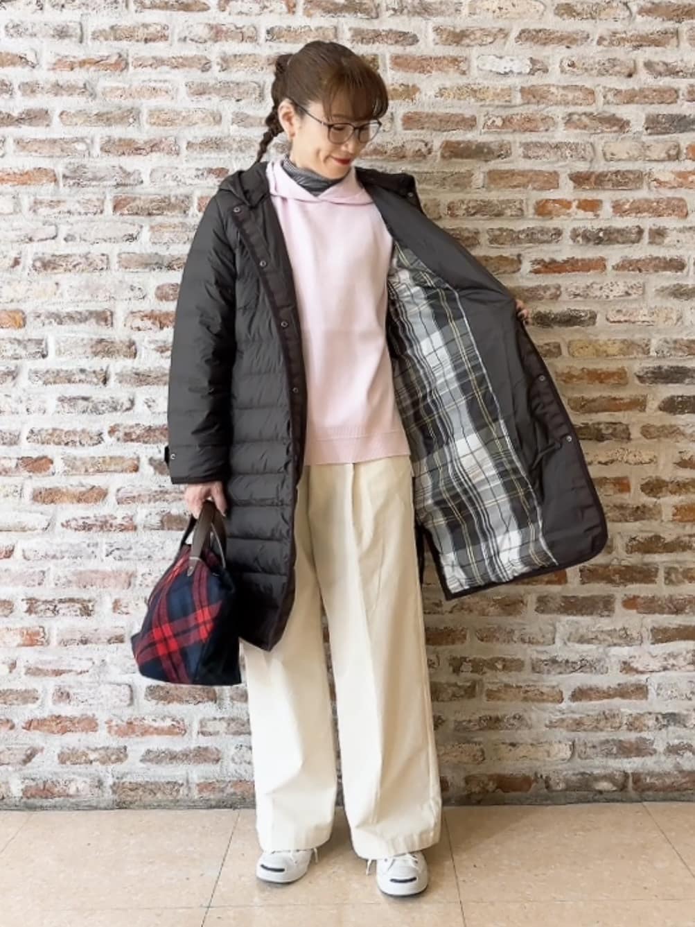 Yasucoさんの「Dessin｜【撥水・2WAY】ミュラーダウンコートロング丈」を使ったコーディネート