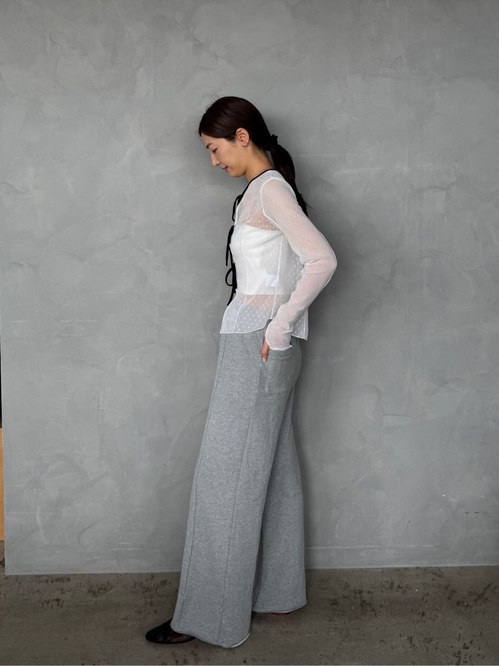 uchi__yamaさんの「CODE A｜【Re】ribbon sweat pants」を使ったコーディネート