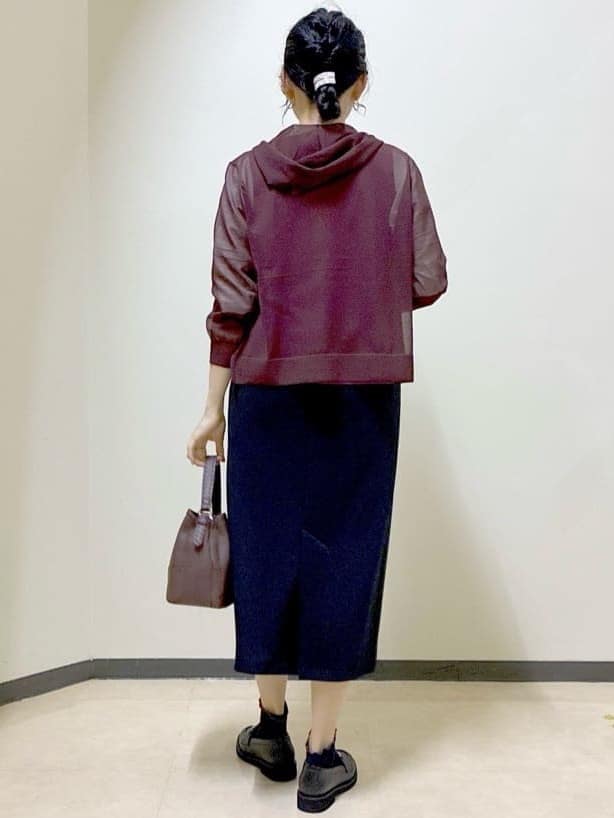  beni_gingerさんの「Reflect｜【WEB先行カラーあり／手洗い可】ジョーゼットスリーブ&times;ニット」を使ったコーディネート