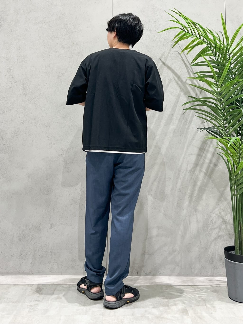 SHI-MAさんの「THE SHOP TK｜五分袖カーディガン+半袖Tシャツセットアイテム 洗濯機OK」を使ったコーディネート