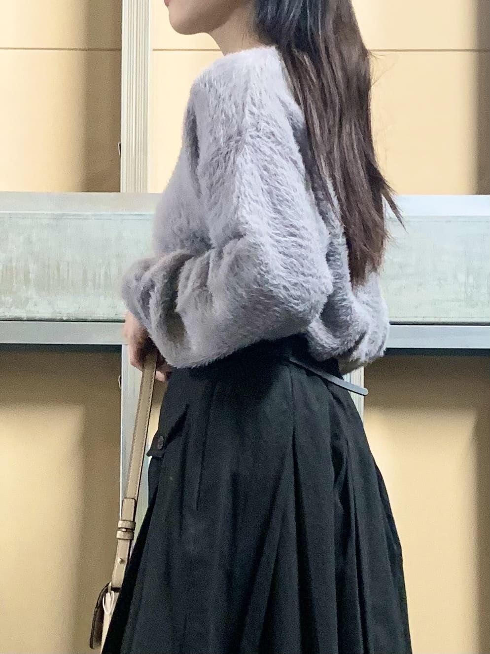 sahoさんの「THE SHOP TK｜【華やかで柔らか】ふわふわフェザーニット/洗える・前後2WAY」を使ったコーディネート