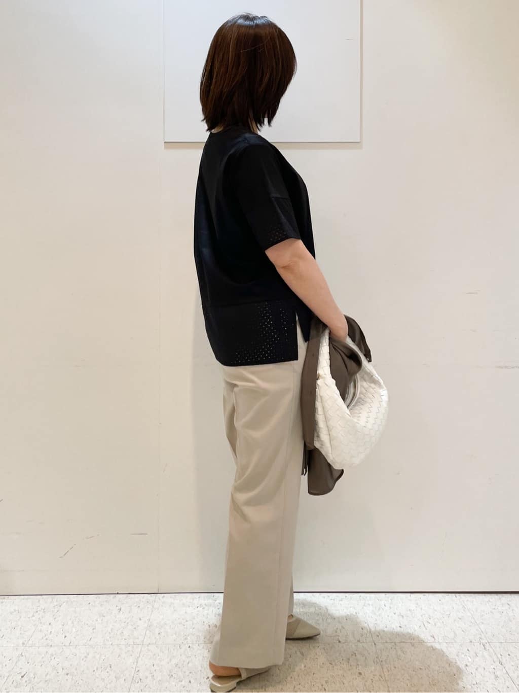 めいさんの「Reflect｜【マシンウォッシュ可】リネンライクフレアパンツ」を使ったコーディネート