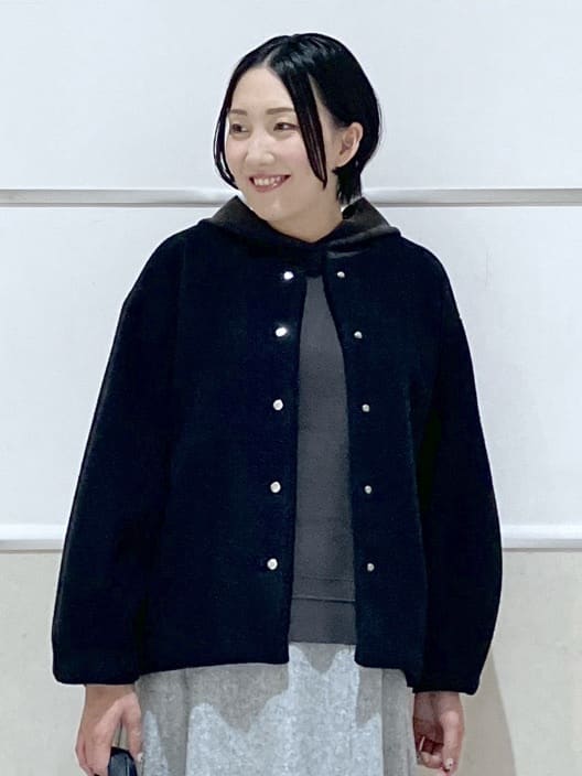 eriko さんの「Dessin｜【洗える／体型カバー】ちょうどいいニットパーカ」を使ったコーディネート