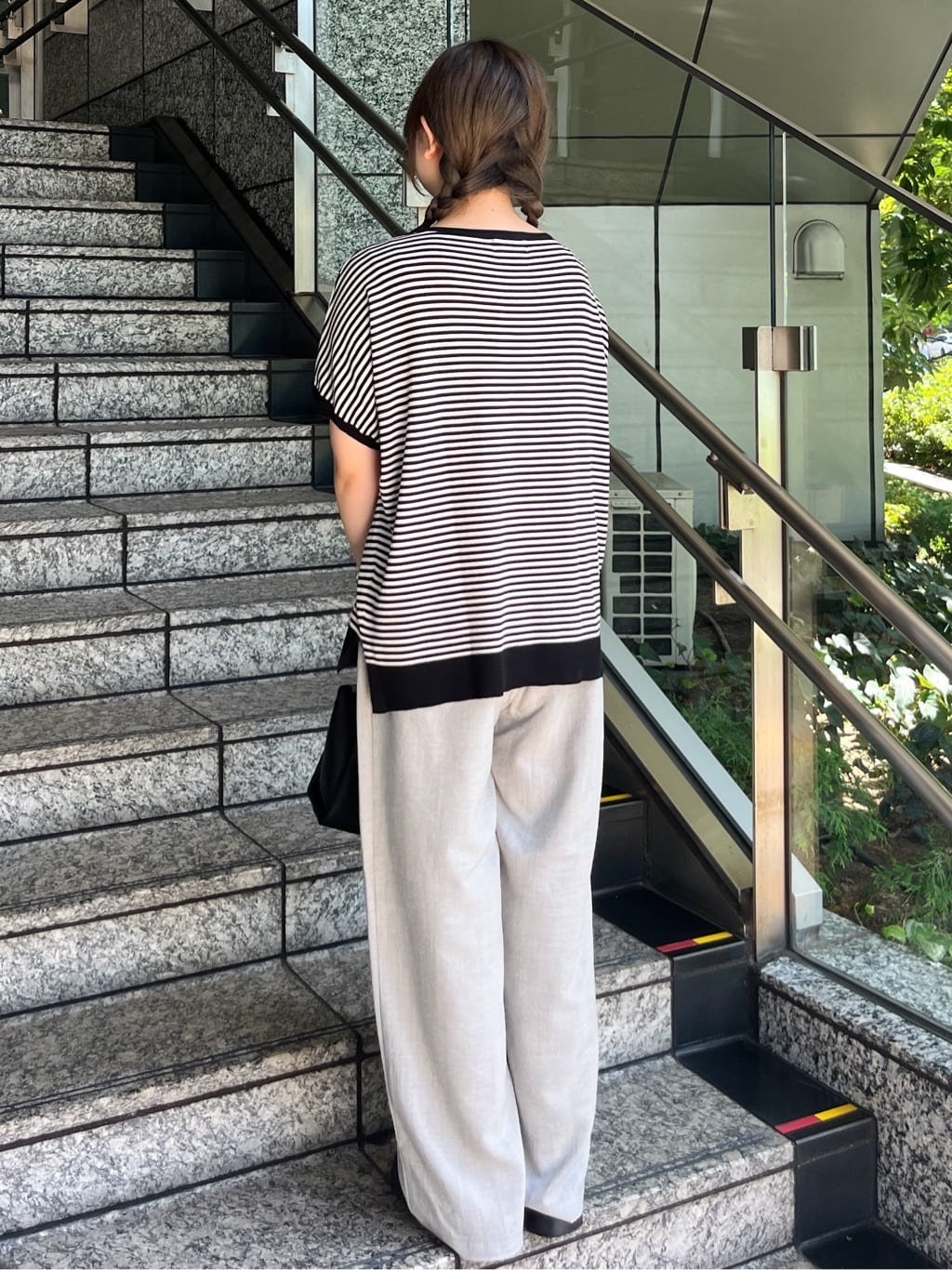 HANNAさんの「OPAQUE.CLIP｜《6色展開／S-LLサイズ》ドルマンスリーブニット【UV／接触冷感／洗濯機洗い可／抗ピル】」を使ったコーディネート