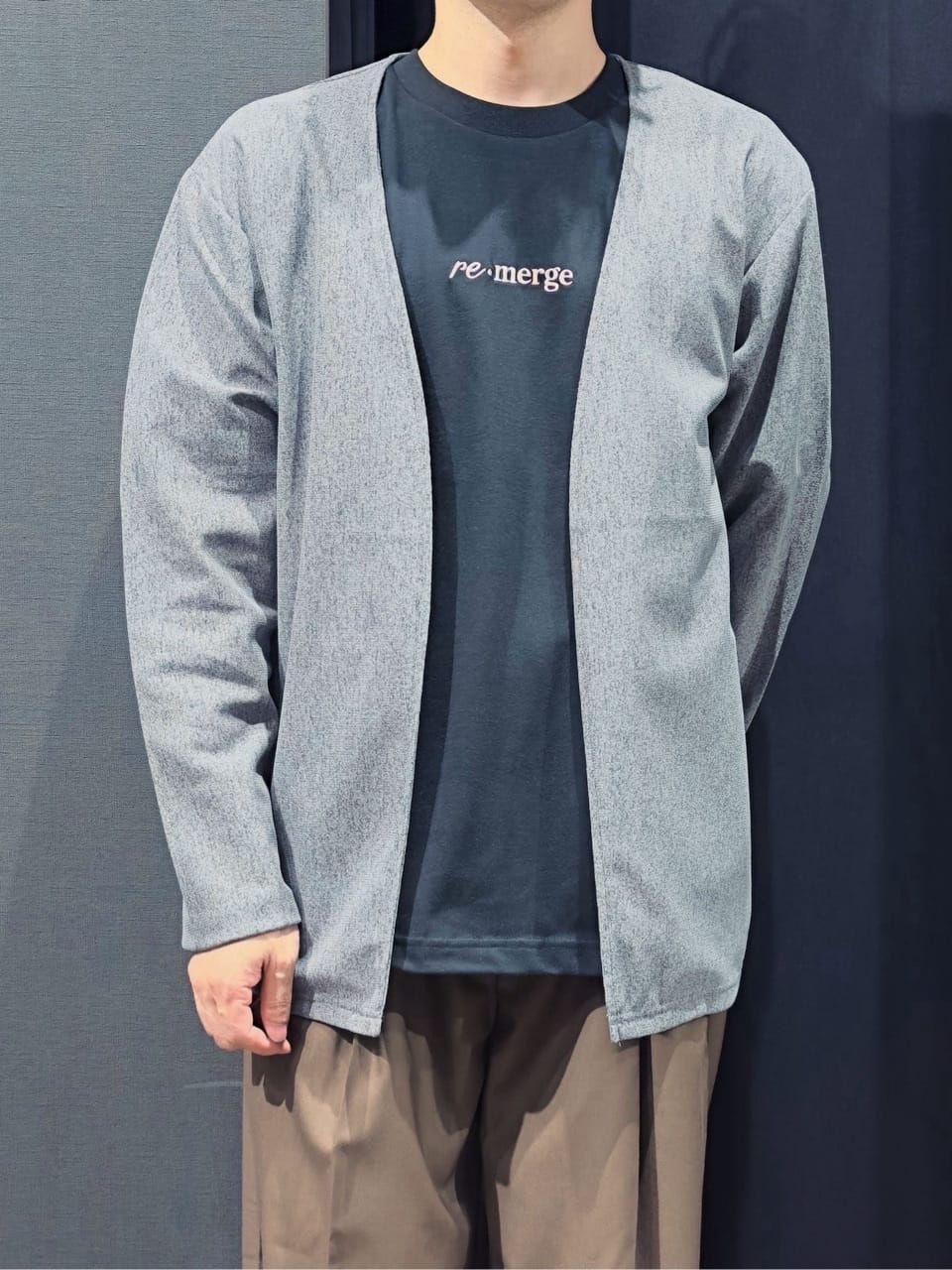 tomoyaさんの「THE SHOP TK｜シャリルジャージ カーディガン 洗濯機OK/吸水速乾/イージーケア/セットアップ可」を使ったコーディネート